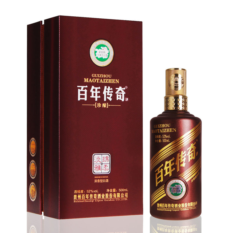 购酒网 贵州茅台镇 百年传奇 浓香珍酿 52度500ml 酱香型白酒