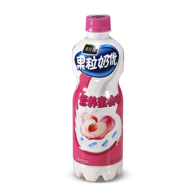 【上海其他奶饮用水图片】美汁源 果粒奶优水蜜桃450ml/瓶图片大全