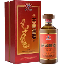 茅台集团白金酒公司 白金酱酒(贡酒) 53度 500mlx6瓶 整箱装 酱香型