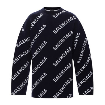 balenciaga男士蓝色羊毛针织衫毛衣623283t1567417701m码蓝色时尚百搭