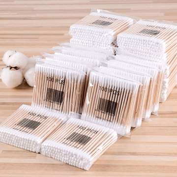 【其他品牌bh293其他生活用品】500根优质双头木棍棉签木质棉签棒棉棒