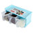 御良材 塑料调味盒(三个装带托盘-蓝盖) YPP-TLH-TP3  加厚材质
