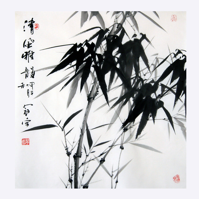 【国画图片】国墨斋 纯手绘真迹吴冠宇四尺斗方花鸟《清雅风韵》图片