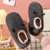 KOUDOO2021年秋冬季新款毛绒包跟情侣木地板居家棉鞋保暖月子鞋(M2105黑色 38-39)