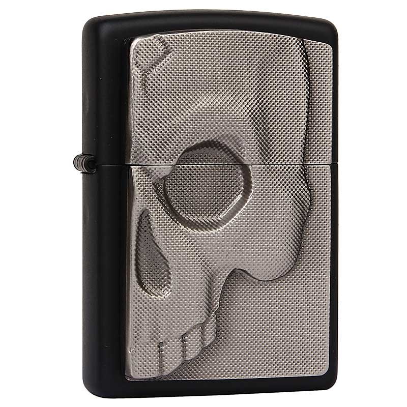 新奇特小件zippo打火机2003985骷髅欧版哑漆贴章之宝男士礼品生日礼物