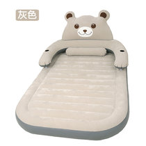 匠林家私气垫床 充气床双人家用加大 单人充气床垫加厚 户外便携床(灰色 1.5x2.3米)