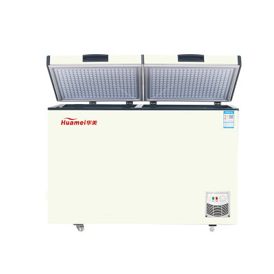 华美(huamei)BCD-218L双温顶开门冰柜 卧式冷柜