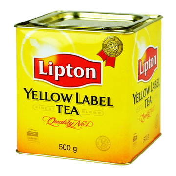 进口 立顿/lipton斯里兰卡原装进口黄牌精选红茶 500g黄罐装