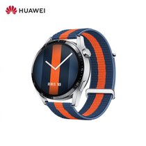 华为HUAWEI WATCH GT3 华为手表 运动智能手表 两周长续航/蓝牙通话/血氧检测 活力款(蓝橙织 46mm)