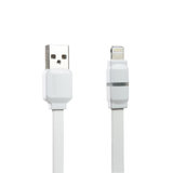 睿量REMAX iPhone7呼吸灯苹果数据线发光6s plus 5s面条APPLE SE充电线(白色)