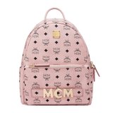 超市-奢侈品/双肩包MCM女士粉色皮革背包MMK8AVE83PZ(粉红色)