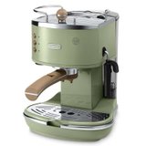 意大利德龙（Delonghi）意式咖啡机ECO310 复古意式半自动咖啡机 橄榄绿