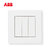 ABB开关插座面板由艺系列白色86型三位单控/三联开关AU10353-WW