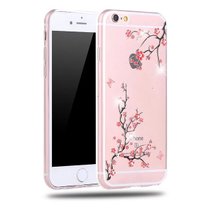 木木（MUNU）苹果iphone6s/6手机壳 苹果6s/6手机壳 手机套 保护壳 手机保护套 外壳软套(梅花-镶钻TPU)