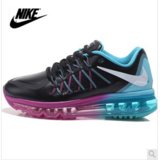 耐克女鞋Nike air max90全掌气垫飞线跑步鞋皮面休闲运动鞋(黑色 43)
