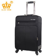 意利莎皇冠 新款男女通用 20寸旅行行李拉杆箱 ED90058(黑色 18寸)