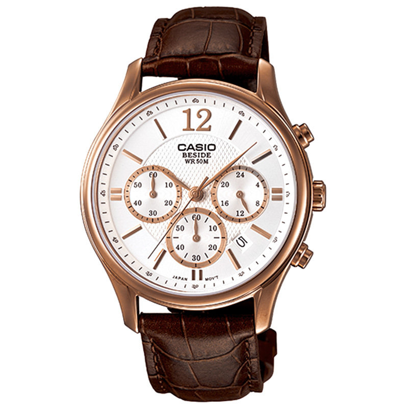 时尚品牌表casio卡西欧商务休闲男士手表bem510gl7avpfem510gl5bem510