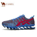 CAMEL/骆驼男鞋 情侣款户外男款越野跑鞋舒适时尚运动鞋 A632346050/A63346600(天蓝/黑 38)