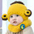 秋冬婴儿毛线帽0儿童3宝宝帽子6围巾两件套装12个月小孩加绒1-2岁(白色)