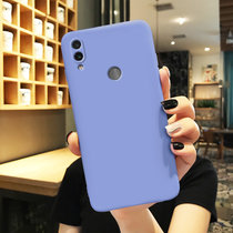 绿赐红米note7手机壳纯色硅胶红米note7pro超薄全包边note5防摔保护套磨砂软外壳潮男女款TPU-浅紫红米no(红米note7pro TPU-深紫)