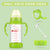 运智贝玻璃奶瓶宝宝用品带防尘盖婴儿宽口玻璃奶瓶(绿色 240ml)第2张高清大图
