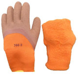 扶华（FH）涂胶加厚加绒防滑劳保手套 10双装（计价单位：打）橘黄色