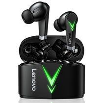 联想(Lenovo) LP6黑色 真无线蓝牙耳机 专业电竞游戏耳机 重低音入耳式跑步运动音乐耳机 手机通用