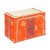 快乐鱼 双窗100L 牛津布百纳箱 有盖收纳盒 整理箱 超大号收纳箱(橙色)