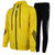 TP运动衣男女休闲运动健身连帽卫衣情侣跑步运动服套装  TP6333(黄色 3XL)