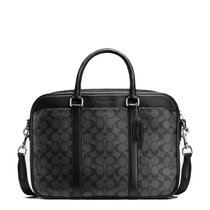COACH/蔻驰PVC手提单肩商务男包 电脑包公文包 71794(黑色)
