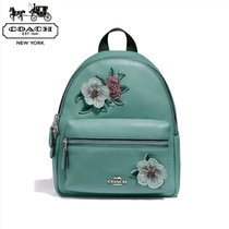 COACH 蔻驰 女士时尚背包 休闲双肩包 米色 蓝色印花F28953(蓝色印花F28953)