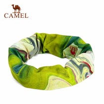 Camel/骆驼户外头巾 多功能魔术巾透气柔软舒适头巾 A7S3J2104(嫩绿)