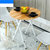 【京好】折叠桌 现代简约环保可折叠小户型餐桌圆桌餐厅咖啡桌B126(圆形70CM红叶枫木色 可折叠)