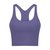 门牌9号 含胸垫工字瑜伽背心女裸感定型防震跑步运动内衣健身上衣(S 紫罗兰)