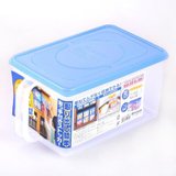 伊藤彩 日本进口 手柄式防尘整理箱 厨房收纳盒 米桶 1226(蓝色)