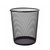 创意家用办公室垃圾桶厨房客厅卫生间垃圾筒小大号铁丝网无盖纸篓 黑色中号圆形
