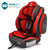 沃尔卡儿童安全座椅加强型侧护安全座椅9个月-12岁可配ISOFIX麒麟座3C认证感恩回馈(大红色)