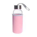 谢裕泰 耐热玻璃矿泉水瓶 350ML(淡粉色)