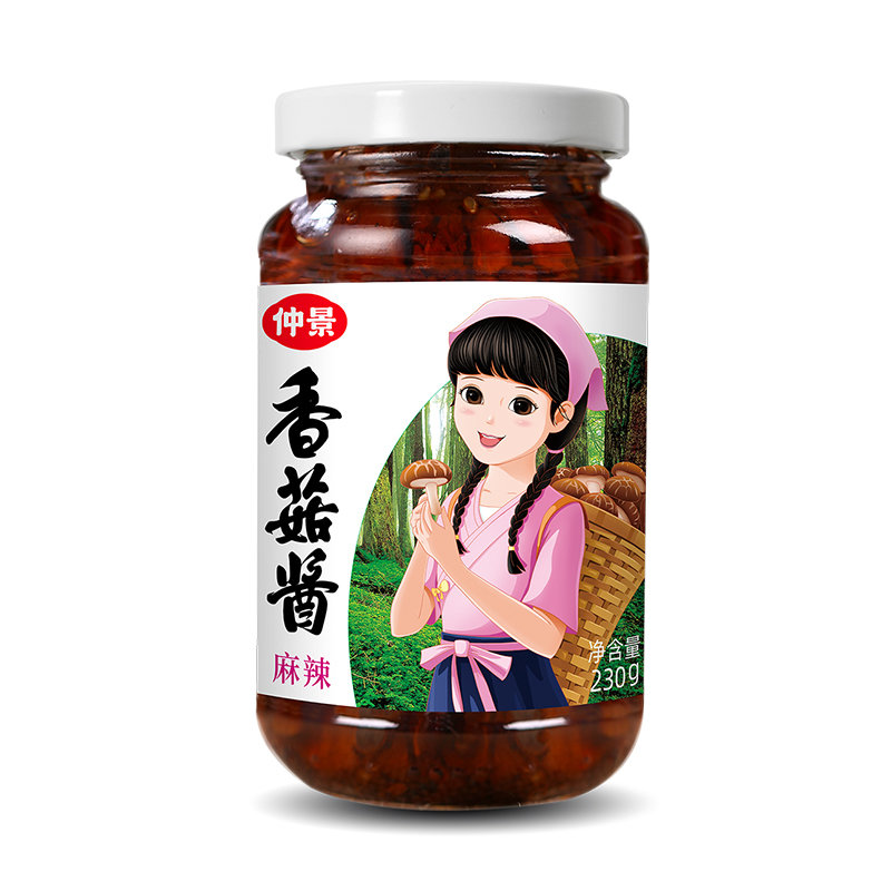 原味奥尔良香辣麻辣蘑菇酱拌饭拌面下饭菜酱料230g2瓶装麻辣味230g2瓶