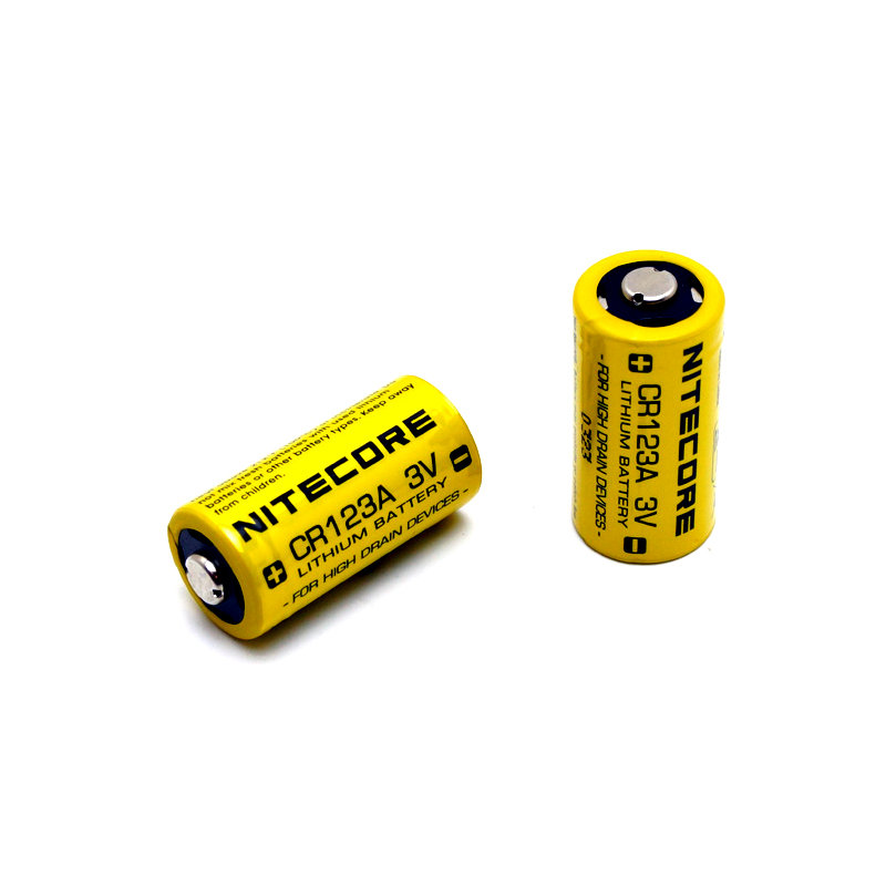 户外照明奈特科尔nitecorecr123a3v锂电池cr123a不可充电nccr1232节