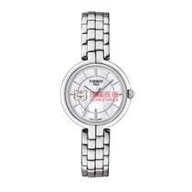 天梭/Tissot瑞士手表 弗拉明戈系列钢带石英女表T094.210.11.121.00(银壳白面白带 钢带)