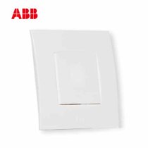 ABB开关插座面板由艺系列白色86型单连空白面板AU50444-WW