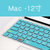 macbook苹果电脑pro1313.3快捷防尘罩air笔记本mac保护贴键盘膜(Mac--12寸-蓝白色)