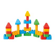 Hape进口柔性积木玩具儿童大颗粒可机洗玩具 760005小小建筑师1-3岁 国美超市甄选