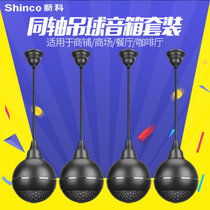 Shinco/新科 L10吊球音响店铺餐厅吊顶天花吸顶喇叭功放音箱套装