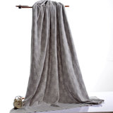 帛孜莫代尔针织毯休闲毯午睡毯夏凉被毛毯盖毯（150*190cm）包邮(灰色 默认)