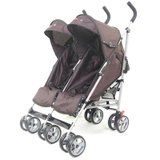 硕士出口欧洲豪华双胞胎婴儿伞车/可折叠婴儿车sk-1323棕色