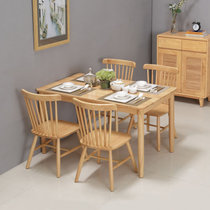 浪漫星 餐桌 实木餐台 北欧实木餐桌 8033#餐桌(餐桌+6椅)