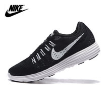 Nike耐克男鞋跑鞋秋季新款黑白LUNAREPIC FLYKNIT登月8代减震跑步鞋训练运动鞋(705467-001黑白 44)