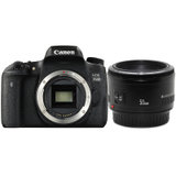 佳能（Canon）EOS 760D 单反相机（EF50/1.8人像定焦镜头 ）(套餐一)